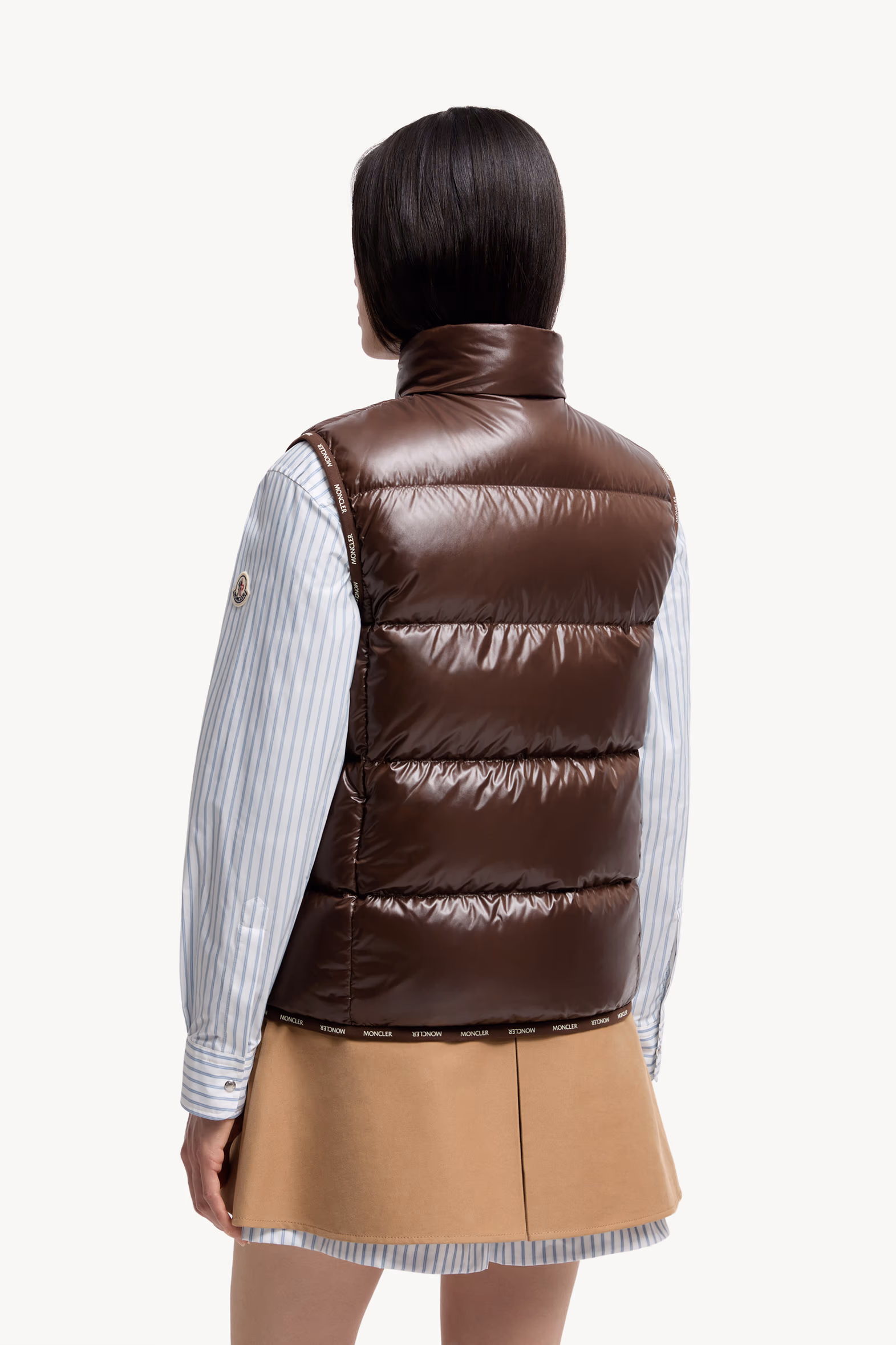 Badia Down Vest Women Brown Moncler 5
